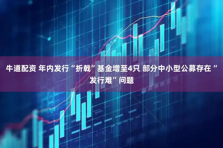 牛道配资 年内发行“折戟”基金增至4只 部分中小型公募存在“发行难”问题